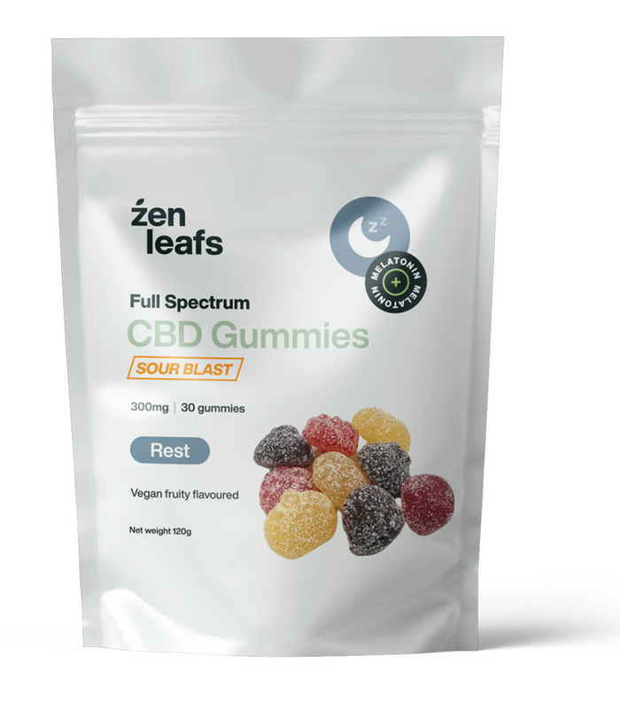 Full Spectrum Vegan CBD Gummies for Sleep 300mg - Zen Leafs