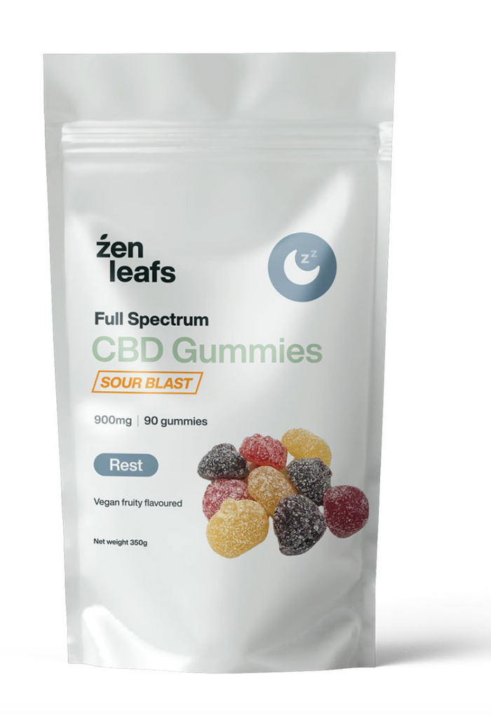 Full Spectrum Vegan CBD Gummies for Sleep 900mg - Zen Leafs