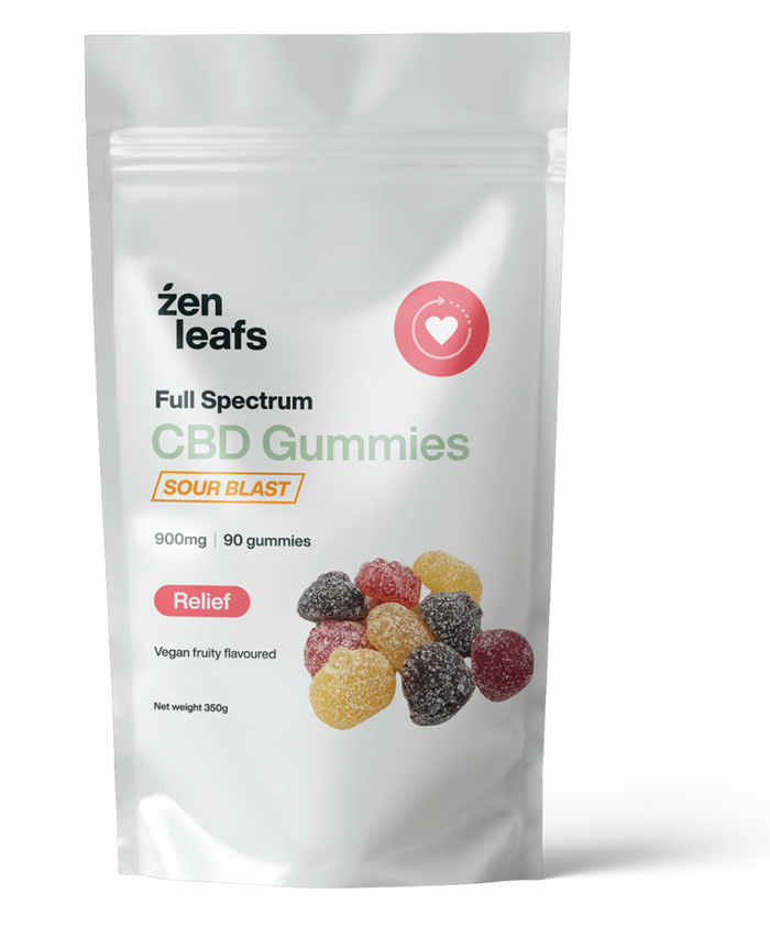 Full Spectrum Vegan CBD Gummies for Pain 900mg - Zen Leafs