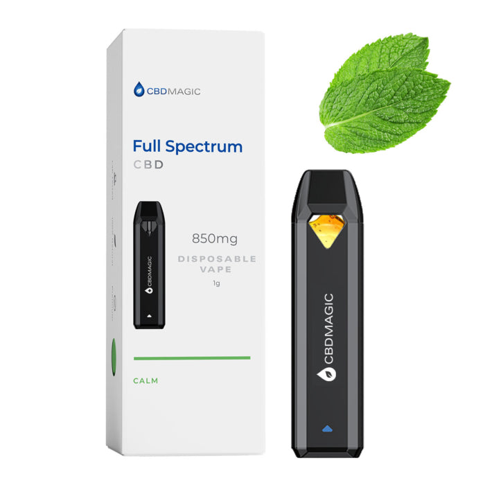 Full Spectrum CBD + CBG Vape for Relief - 850mg  - Mint Terpene