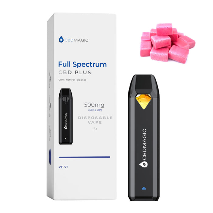 Full Spectrum CBD + CBG Vape for Relief - 850mg - Bubblegum Terpene