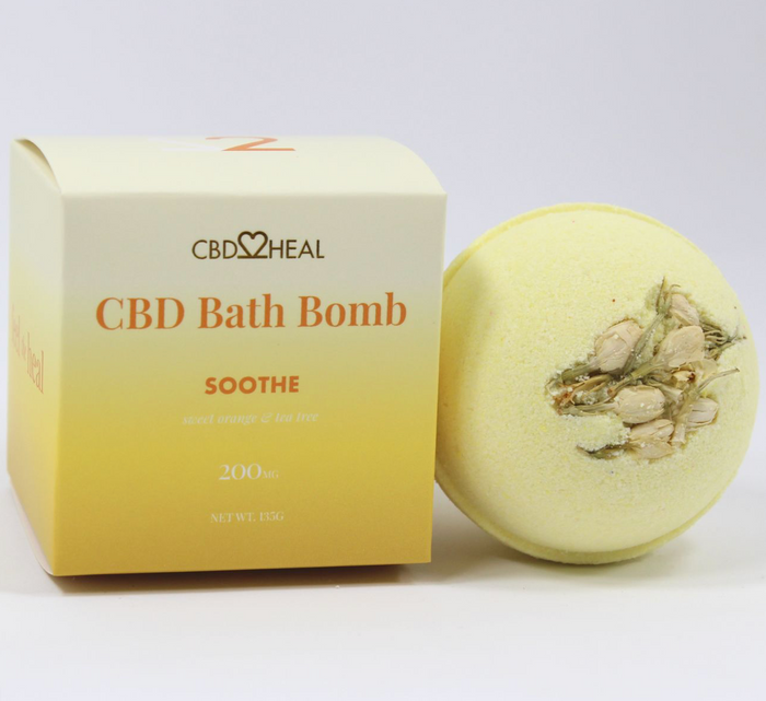 CBD Bath Bomb Soothe - 200mg - CBD2HEAL