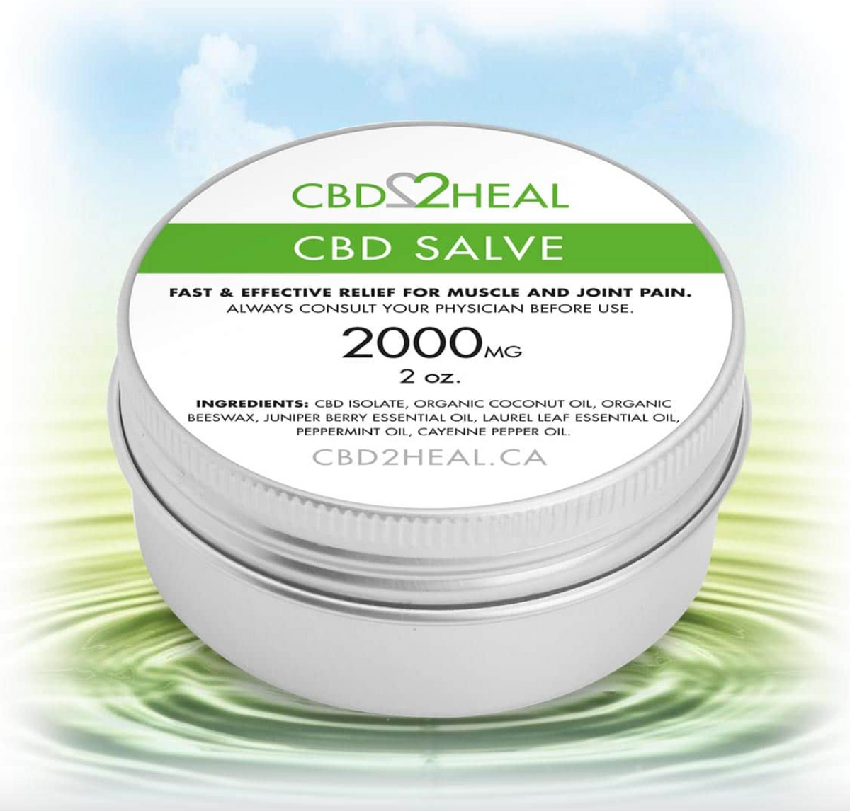 CBD Healing Salve Cream 2000mg (CBD2HEAL)