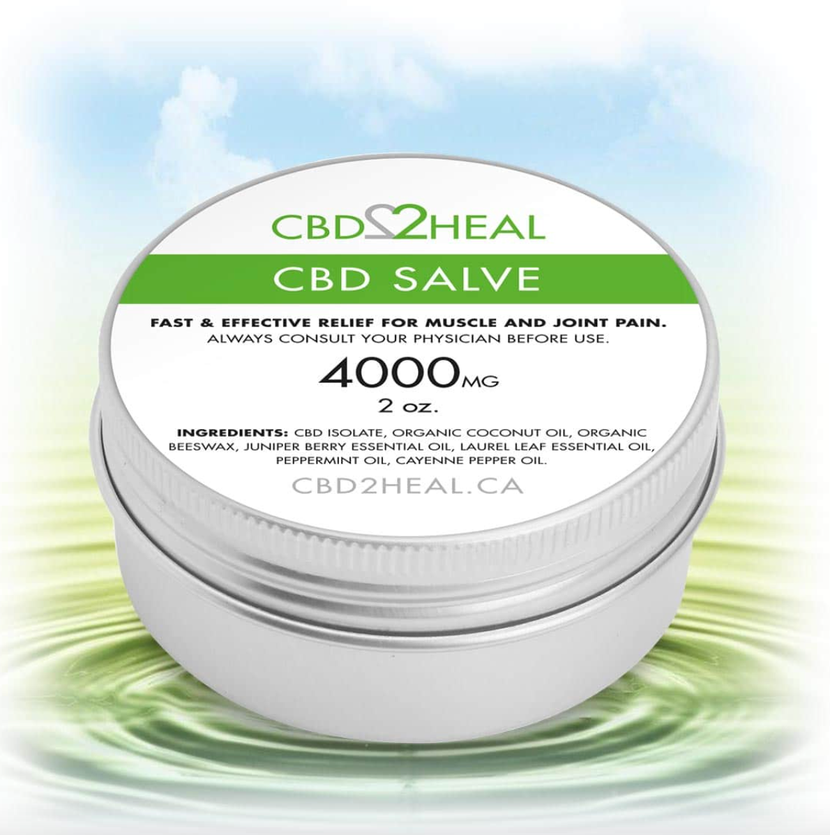 CBD Healing Salve Cream 4000mg (CBD2HEAL)