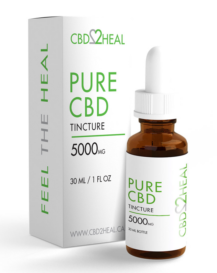 Pure CBD Oil Tincture 5000mg - CBD2HEAL