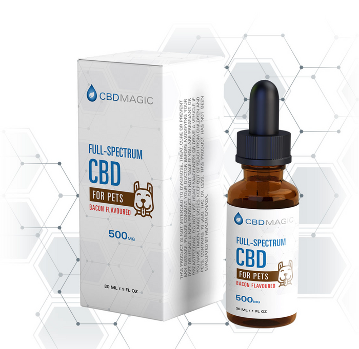 Dog CBD – Full Spectrum Pets Oil 500mg Bacon