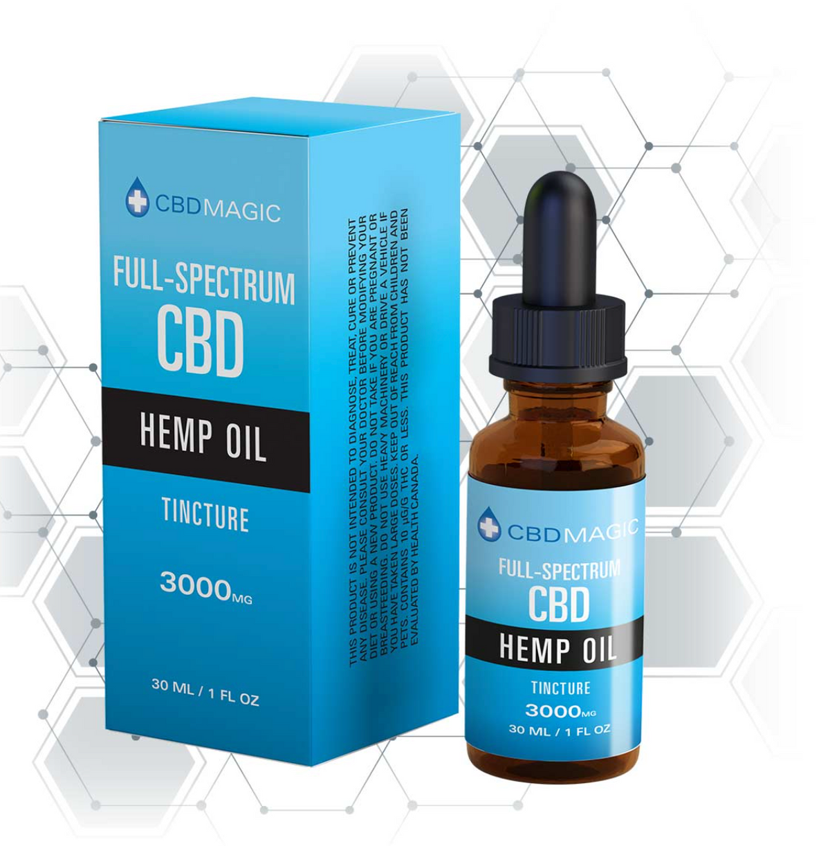 Full Spectrum CBD Oil 3000mg - CBD Magic