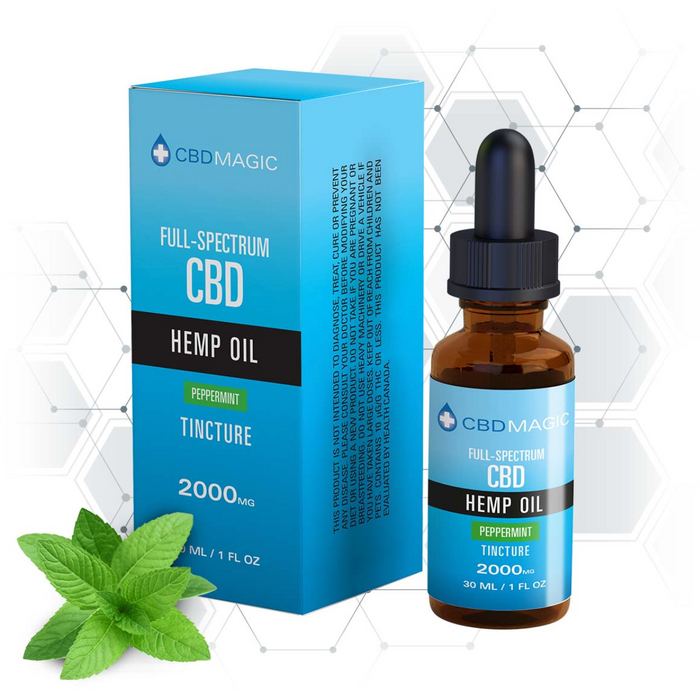 Full Spectrum CBD Oil Peppermint 2000mg - CBD Magic