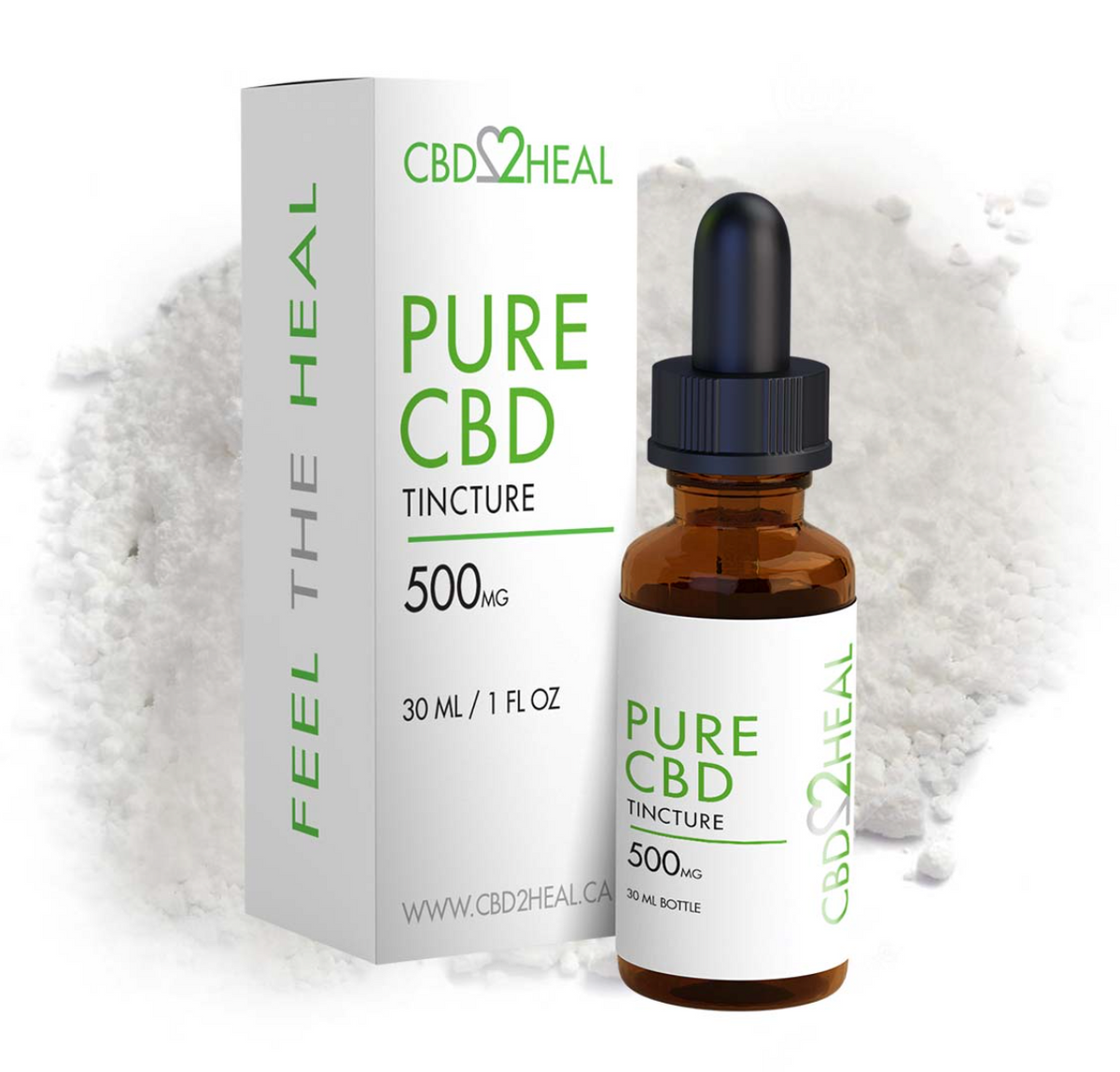 Pure CBD Oil Tincture 500mg - CBD2HEAL