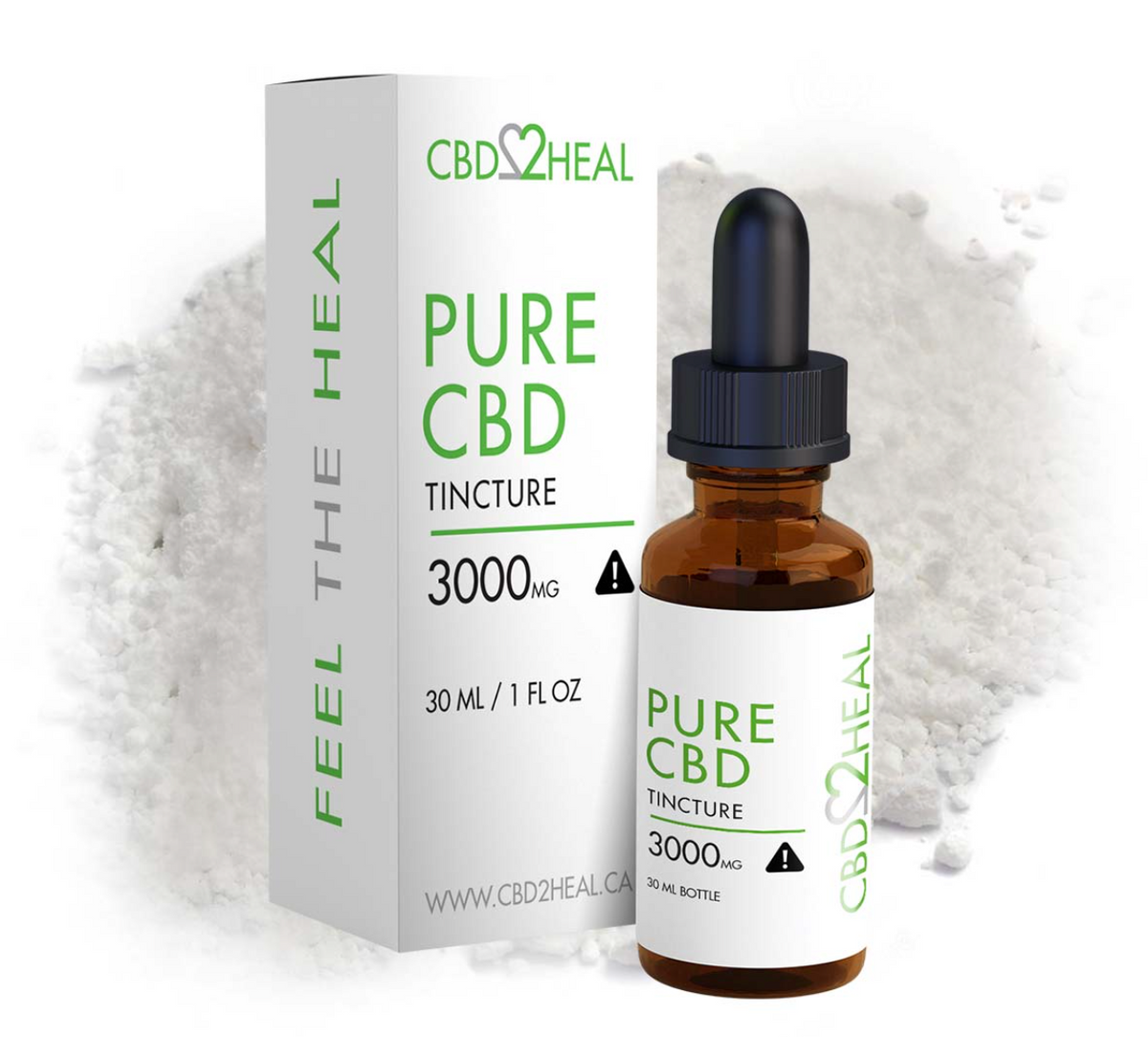 Pure CBD Oil Tincture 3000mg - CBD2HEAL