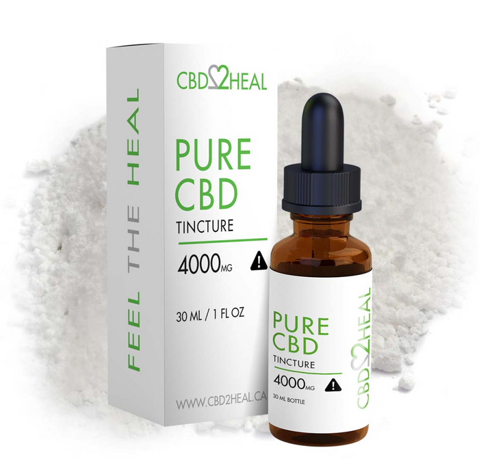 Pure CBD Oil Tincture 4000mg - CBD2HEAL