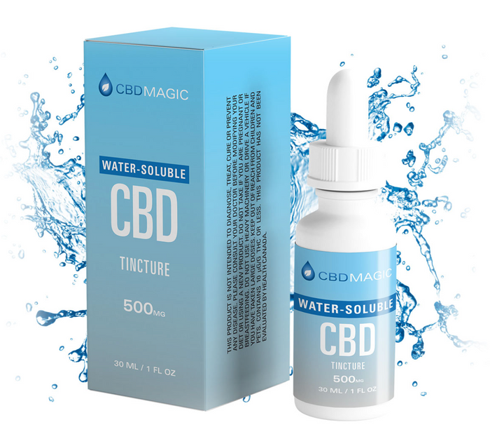 Water Soluble CBD Oil Tincture 500mg (Add to Drink)